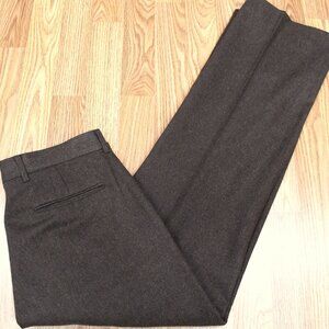 32x31 VTG LEVI STRAUSS & CO. REGULAR FIT WOOL PANTS BROWN Sz 32W x 31L